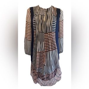 DIANE VON FURSTENBERG
Kailyn silk chiffon tunic dress -size 10